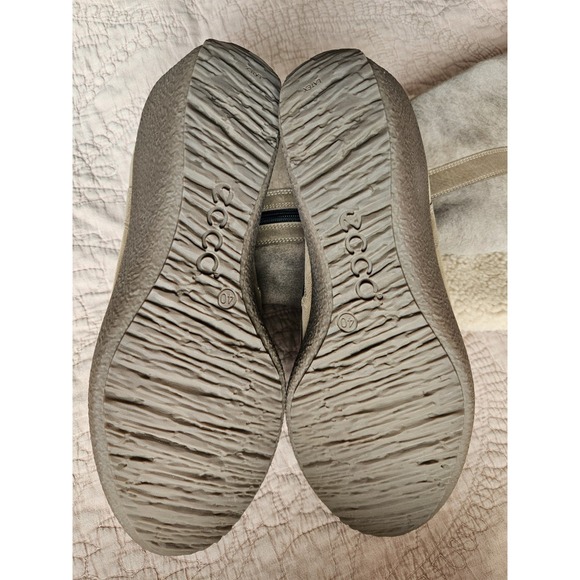 NWB ECCO Women's Shiver Wedge Boots, High Cut Zip, Navajo Brown, Sz. 9-9.5 - Picture 9 of 13